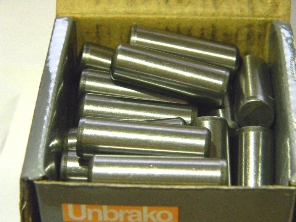 Unbrako 1/2" x 1" Pin Length Grade 8 Oversized Dowel Pins Box of 40 11