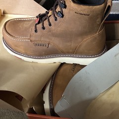 BRUNT Marin 6″ Comp Toe Waterproof Work Boots Brown Men’s 9D EH BRF10001-001