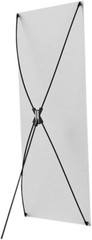 X HUB For CALCA Fiberglass X Banner Stand 31.5 In X 79 In. Display Stand Medium