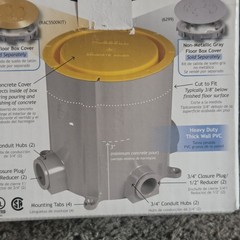 NEW Hubbell Raco 5511 Round Concrete Floor Box Heavy Duty PVC