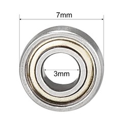 20PCS 3mm x 7mm x 3mm Double Shield 683ZZ Deep Groove Ball Bearing