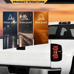 Pair Smoky Lens Tail Lights 2016-2019 Silverado 1500 2500HD Sierra 3500HD Dually