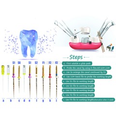 21/25/31mm SX-F3 Dental Endodontic Engine Use Root Canal Endo Niti Rotary Files