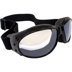 Red Baron Motorcycle Goggles Day & Night Use Super Dark Lens & Clear Mirror Lens
