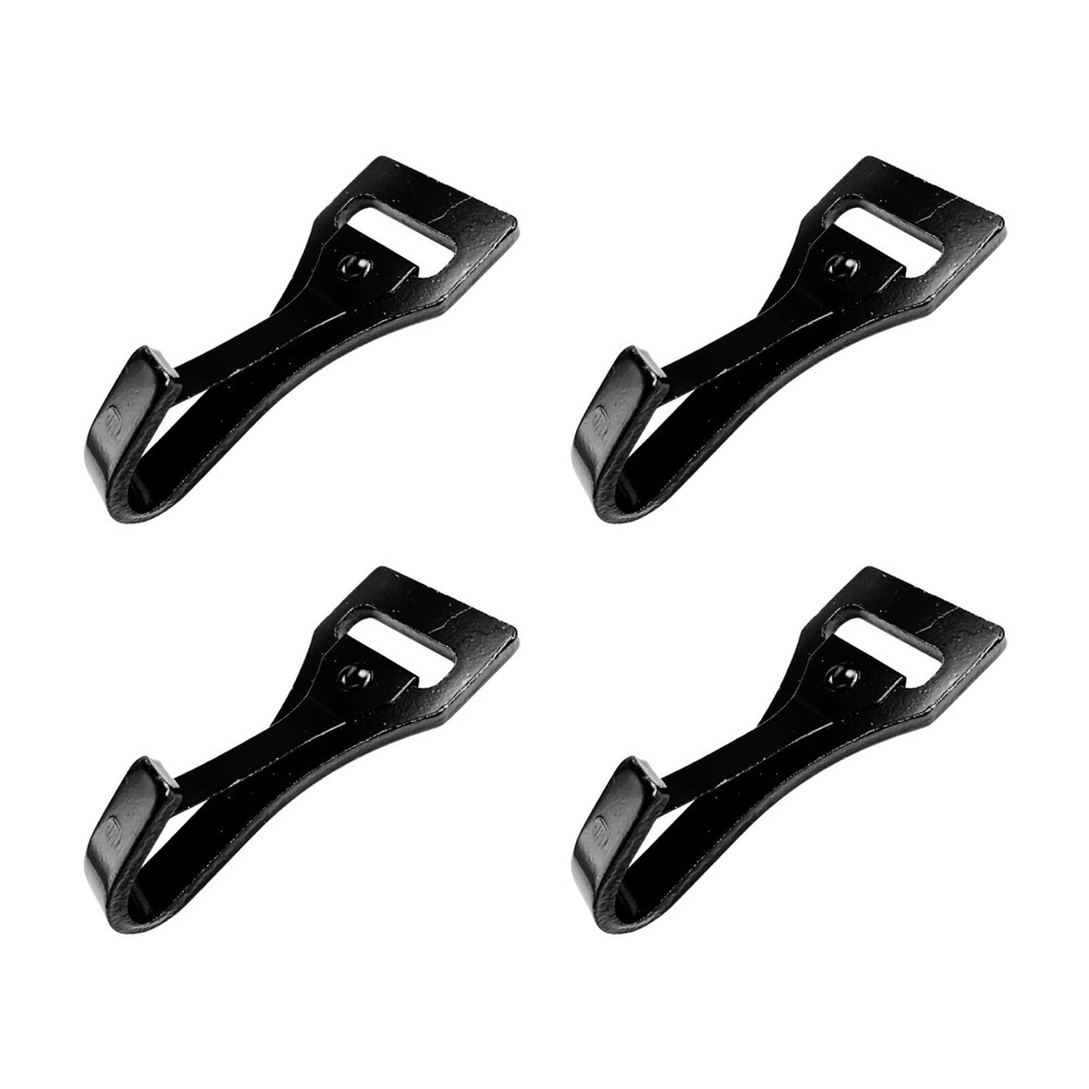 4 PCS 1″ Heavy Duty Wall Snap Hook Black Coated For 1″ Tie Down Webbing