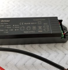 LED Emergency Driver 7W Pwr 90 Minute 28-36V 360mA Output AC100-240V 50/60Hz .6A