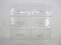6 Pack Cambro Food Pan Clear Flat Cover 1/9 Size 90CWC135 Polycarbonate