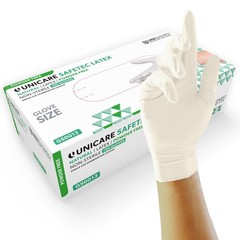 Unicare Latex Disposable Gloves Versatile, Powder Free, Examination…