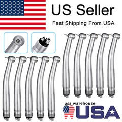 10packs Dental High Speed Turbine Handpiece Standard Push Button 4Hole