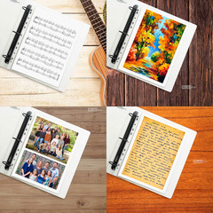 Heavyweight Sheet Protectors, Holds 8.5 X 11 Inch Sheets, 9.25 X 11.25 Inch Top