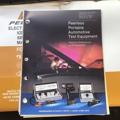 Vintage Peerless Instrument Diagnostic Salesman Training Paperwork Flyers Manual