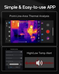 Thermal Camera for iPhone and Android, 320×240 Super IR Resolution Thermal Im…
