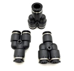 8mm 5/16″ Pneumatic Y Union Push Connect Air Fitting 3-Way Hose Splitter 3pcs