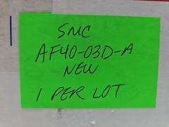 Smc AF40-03D-A Pneumatic Filter 1.0 MPa Max New