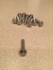 (100) M6 X 1.00 X 30 Stainless Steel DIN 6921 A2 Hex Flange Bolts M6x30mm Flange
