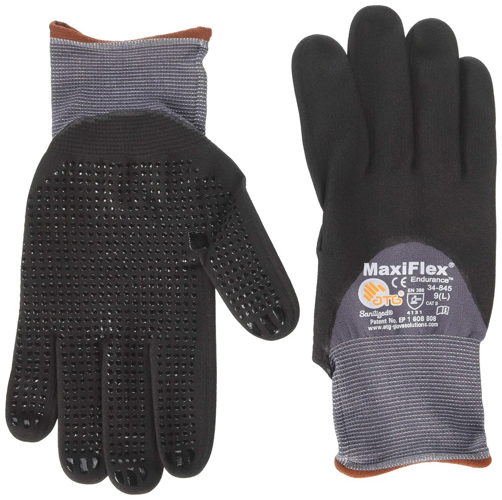 Atg 34-845/L Maxiflex Endurance Nylon Micro-Foam Nitrile 3/4 Grip Gloves Large