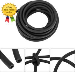 Latex Rubber Tubing 38 OD 14 ID Black Surgical Tube 10 FT Continuous Roll