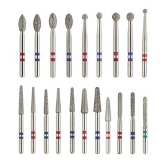 Zirconia Diamond Burs Friction Grip Egg Football Ball Round End Taper Dental Bur