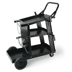 Welding Cart 3-Tier 400 LBS Welder Welding Cart with 360° Swivel Wheels