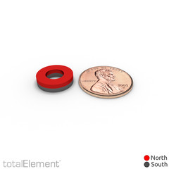 1/2 x 1/4 x 1/8 Inch Strong Neodymium Rare Earth RingMagnets N52 (20 Pack)