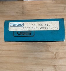 Fowler Verdict Dial Indicator 52-555-010 Jeweled .0005″ with Case NOS
