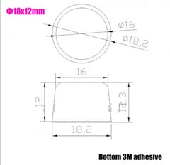 Square/Round Rubber Self-Adhesive Stick On Feet Bumper Door Buffer Stop Bumpons