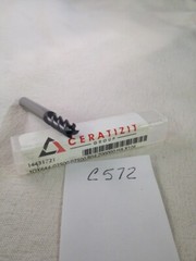 1 NEW CERATIZIT 1/4″ DIAMETER CARBIDE ENDMILL. 1443172. 4 FL. 3/4″ LOC. (C572)