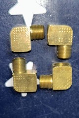 (4) Merit 1/8” Male/Female NPT BRASS STREET ELBOW 1/8” MNPT X 1/8” FNPT 90 STEAM