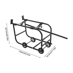 TFCFL 55 Gallon Drum Cradle, Movable Drum Cradle Drum Stand 600-pound Capacity,