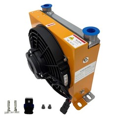 DC12V Fan Cooler Hydraulic Radiator Oil Cooling 65L/min Hydraulic Air Cooler