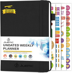 Undated Planner Weekly and Monthly Productivity Daily Planners Agenda Calendar t