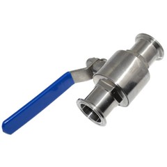 1.5 inch 1-1/2″ Sanitary Full Port Ball Valve Tri Clamp Ferrule SS316 Brew US.