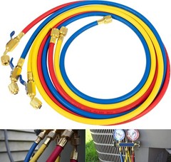 29986 Plus II 1/4″ Hose &Compact Ball Valve End Refrigerant Charging Hose 72″