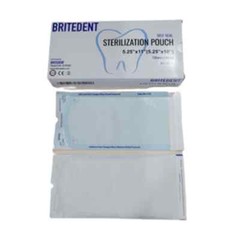 BriteDent 5.25″x10″ Self-Sealing Sterilization Pouch, 10×200/Box Case