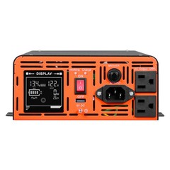 Uimoso 1500W Sump Pump Backup System with LCD and Pure Sine Wave Inverter