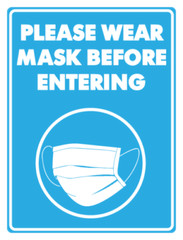 REQUIRED CD-19 STORES CAFES BUSINESS CAUTION NOTICE 3M STICKER DECAL
