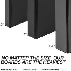 Durable Black 0.5 Inch 3 Ring D-Ring Binder – Made from Recycled Chipboard