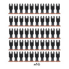 Multitool Blades 50Pcs – Arc Edge Japanese Tooth Oscillating Saw Blades 44MM