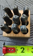 🗽STEEL STAMPS NUMBERS 1/16 inch REVERSE MACHINIST/TOOLMAKER