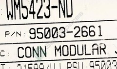 3 pcs MOLEX 950032661 CONN MOD JACK 6P6C VERT UNSHLD