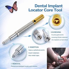 US Dental Locator Core Tool 3-in-1 Insertion Removal Driver Zest Locator Legacy