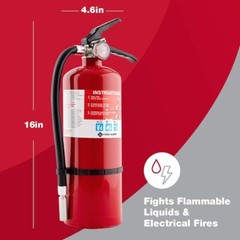 Fire Extinguisher 5 lb. 2-Pack , Home, Rechargeable, 2-A:10-B:C, First Alert NEW