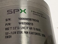 SPX Waukesha W6200013 W62 TT 2 Inch 316L Tri-Clamp Sanitary Divert Valve