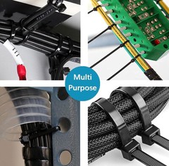 100 BLACK CABLE ZIP TIES Heavy Duty UV Resistant UL 4″ 6″ 8″ 12″ 15″ 18″ 24″ 36″