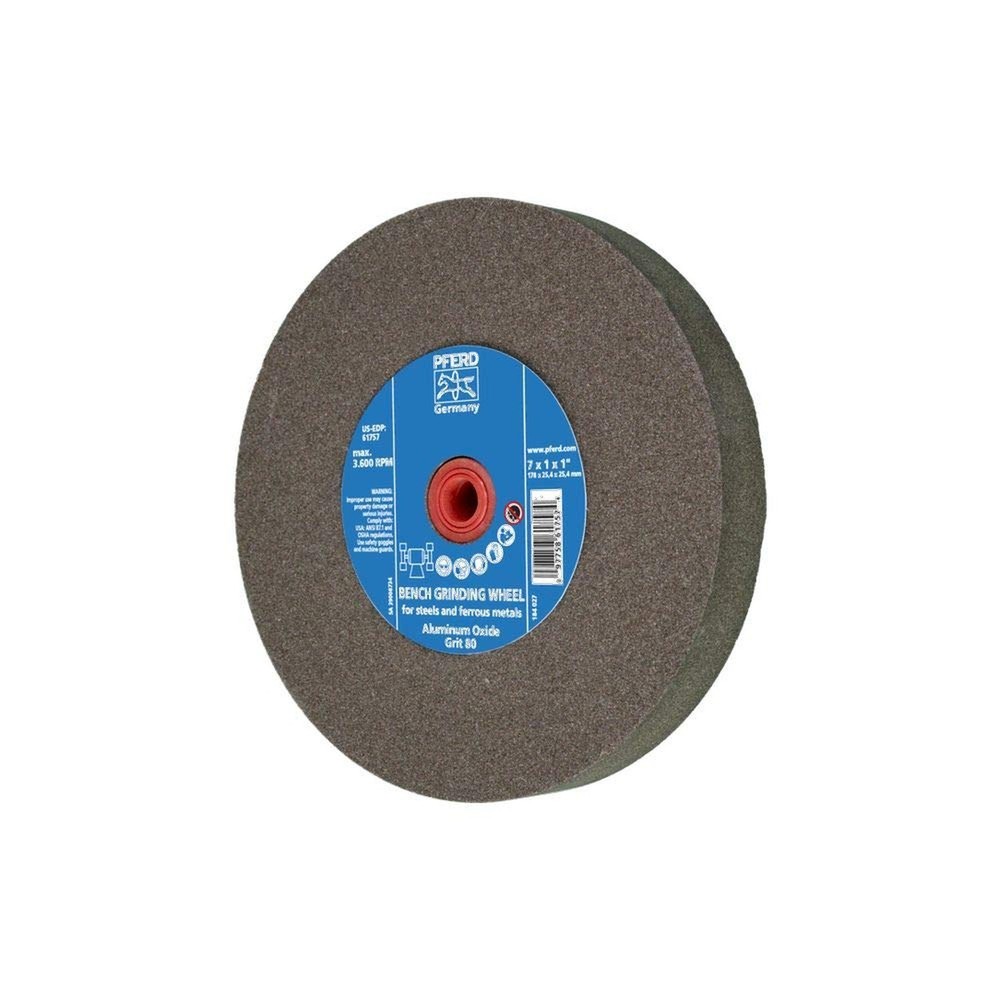 PFERD Vitrified Bench Grinding Wheel – Universal, 7″ Diameter, 1″ T… Fast Ship