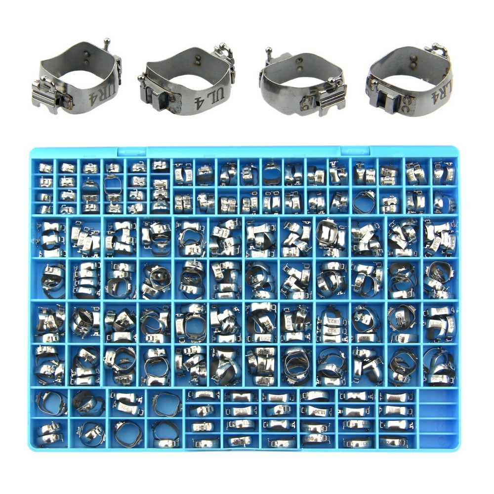 85 Sets Orthodontic Molar Bands Conv Buccal Tube Lingual Sheath Roth 022 GAC