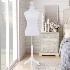 Adjustable Female Mannequin Torso Dress Form Clothing Display W/Tripod Stand