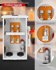 200 Amp Transfer Switch, 48000W General-Duty Double-Throw Safety Switch