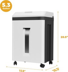 150-Sheet Auto Feed Paper Shredder 20L P5 Micro Cut Credit Card For Office Home