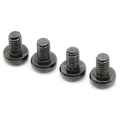 Stainless Screws for Audi A4 License Plates (Set of 4, Black, Rear)